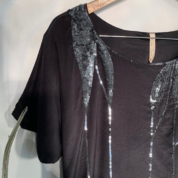 Love Sam Silk Crepe and Sequin dressy top - Picture 7 of 11